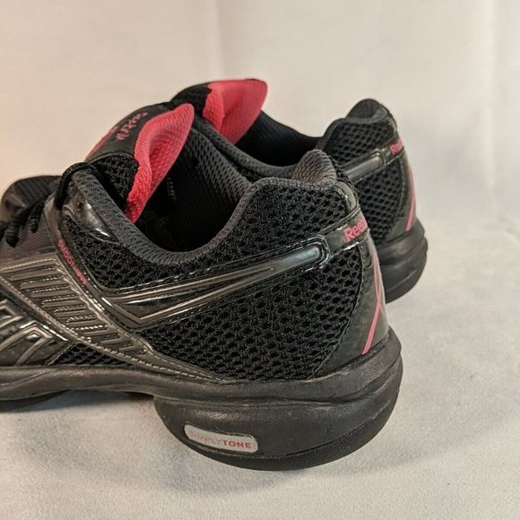 Reebok Breast Cancer DMX Max Black Pink Gym Sneakers Shoes Women's 7.5 V51317 - Picture 6 of 16